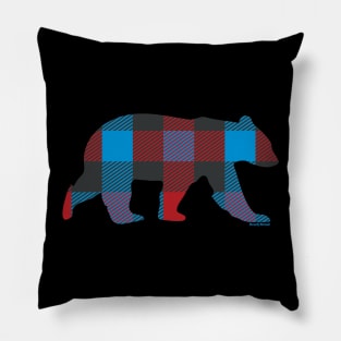 Bright Flannel Vintage Bear for Gay Bears and Admirers | BearlyBrand Pillow