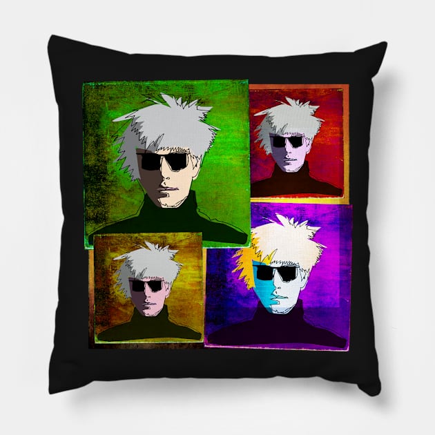 ANDY WARHOL COLLAGE - AMERICAN POP ARTIST Pillow by CliffordHayes