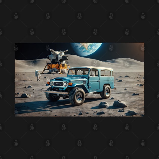 1966 Toyota Land Cruiser FJ on the Moon by NebulaWave