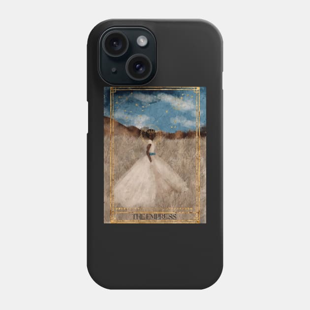 The empress tarot card watercolor witchy queen Phone Case by penandbea