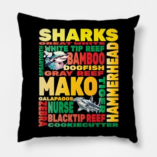 Sharks Aquarium Hobbyist Ocean Marine Biology Biologist Sea Pillow