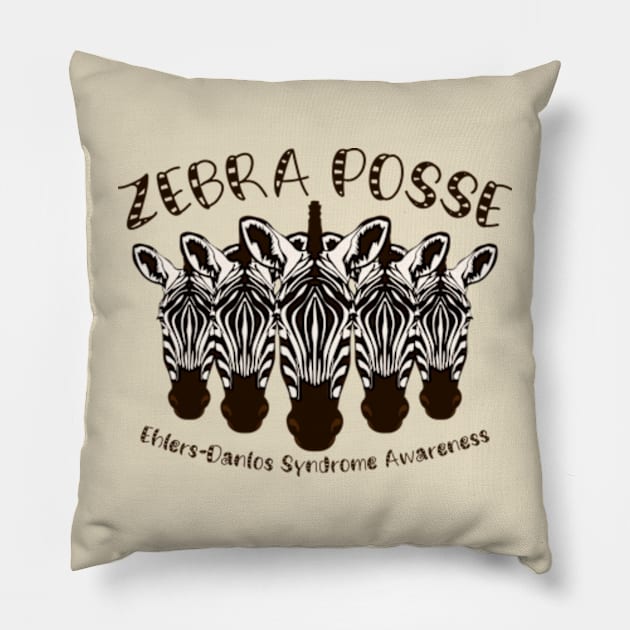 Ehlers Danlos Syndrome: Zebra Posse Pillow by Jesabee Designs