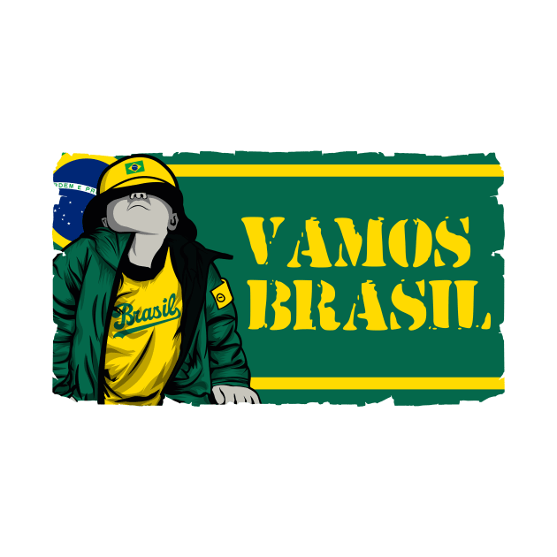 Vamos Brasil by lounesartdessin