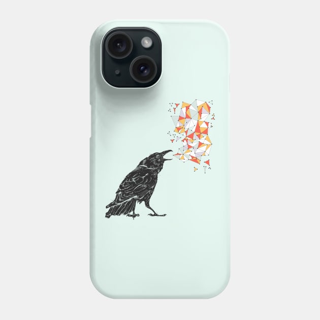 Raven Triangulations Phone Case by JamieStryker