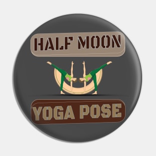 Half moon yoga pose Pin