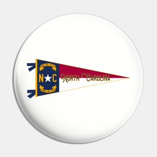 North Carolina Flag Pennant Pin