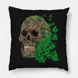 Unique Cool Tree Spirit Skull Pillow