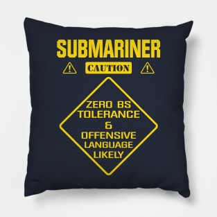 Submariner Warning Pillow