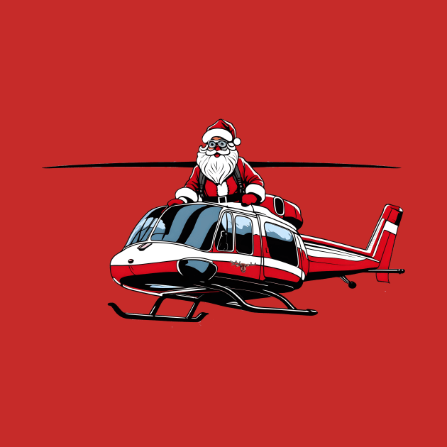 Santa on a Chopper by rturnbow