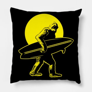 Bigfoot Surfer Pillow