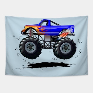 Cartoon monster truck Tapestry