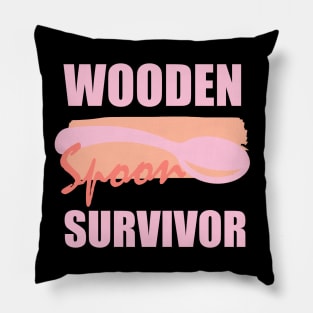 Wooden Spoon Survivor Pink Pillow