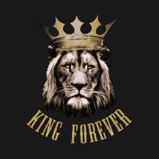 Lion King Vector Design, King Forever T-Shirt