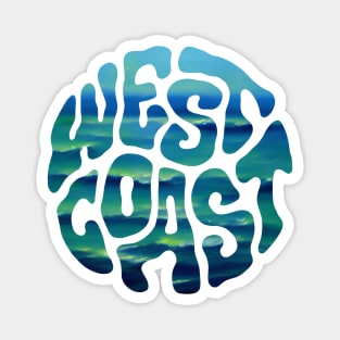 West Coast Word Art Magnet