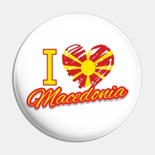 I Love Macedonia Pin