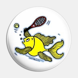 Tennis Fish Pin