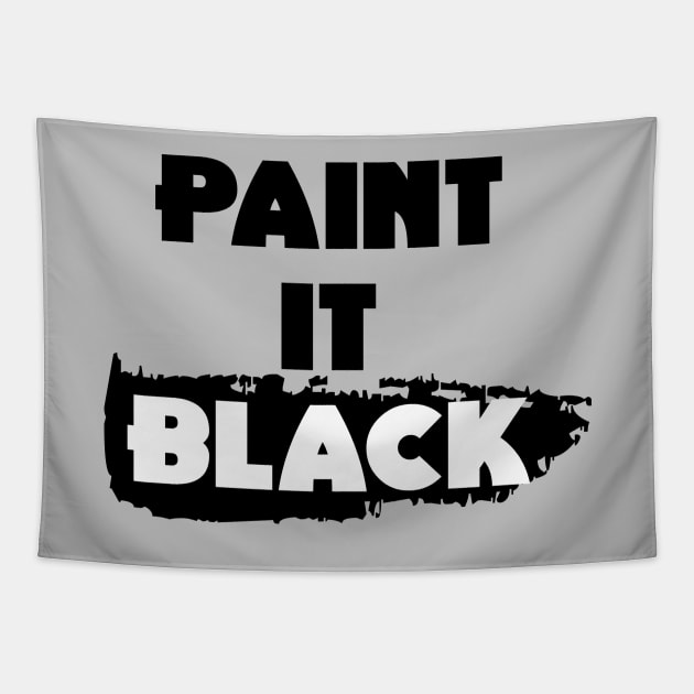 Paint It Black Tapestry by Perezzzoso