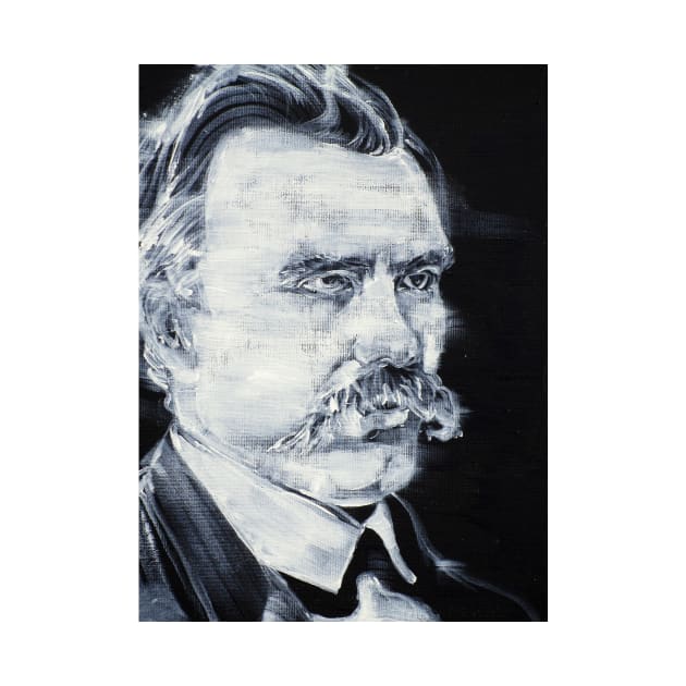 FRIEDRICH NIETZSCHE acrylic portrait by lautir