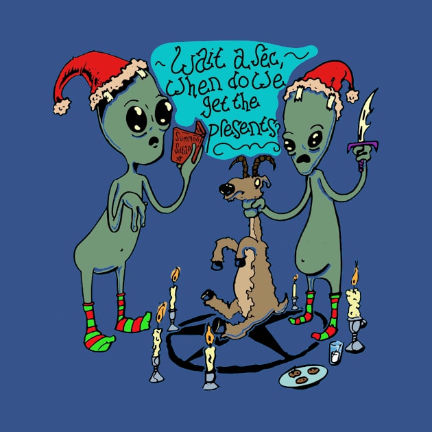 Aliens and Santa by Cake_Jlauson