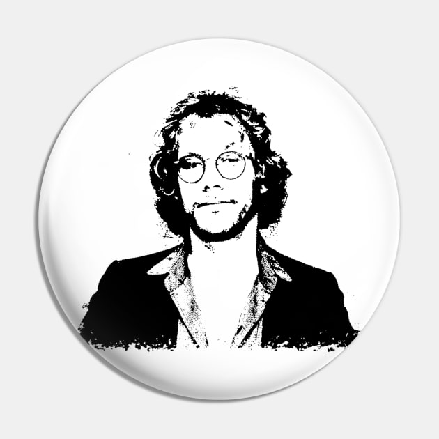 Warren Zevon Portrait Pin by phatvo