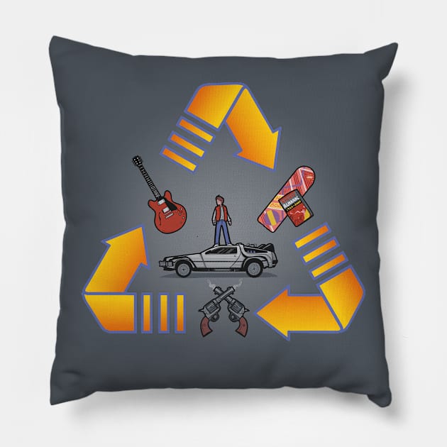 Through Time Pillow by Naolito