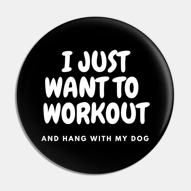 I Just Want To Workout and Hang With My Dog Shirt, dog lovers tee, gym tee, funny workout tee Pin by Kittoable