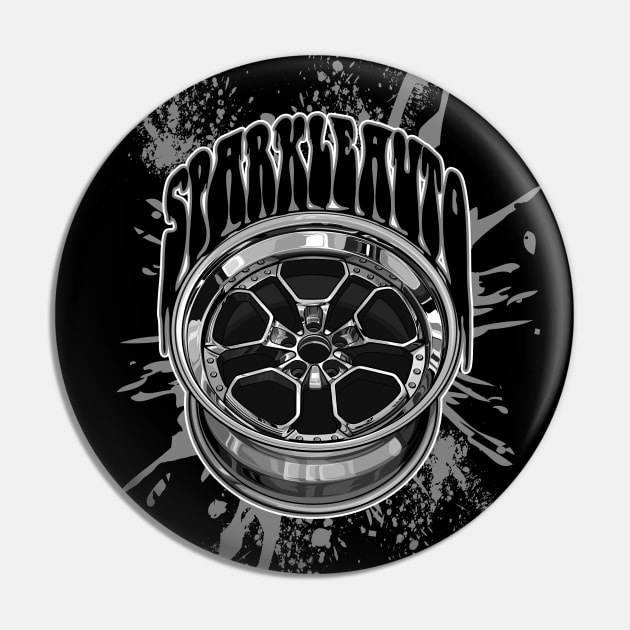 Wheel Vector Artwork Pin by sparkleauto