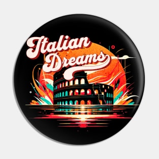 Roman Colosseum Italian Dreams Design Pin