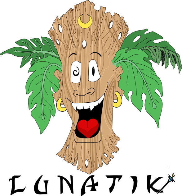 Lunatiki Tiki Face Kids T-Shirt by Lunatiki