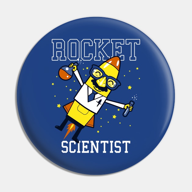 Rocket Scientist Funny Cute Gift For Students Kids Pin by Originals By Boggs