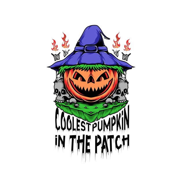 Coolest Pumpkin In The Patch - Coolest Halloween by Goods-by-Jojo