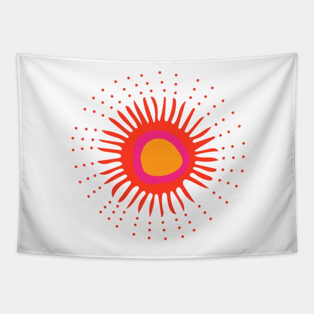 Good Vibes Sunshine Indigenous WAWEZHI CANADA Tapestry by WAWEZHI