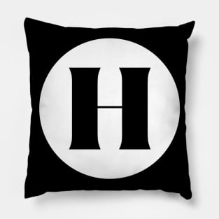 H (Letter Initial Monogram) Pillow