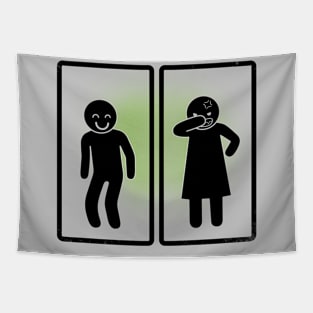 Funny Fart Gross Bathroom Toilet Humor Farting Cartoon Humorous Gift Tapestry