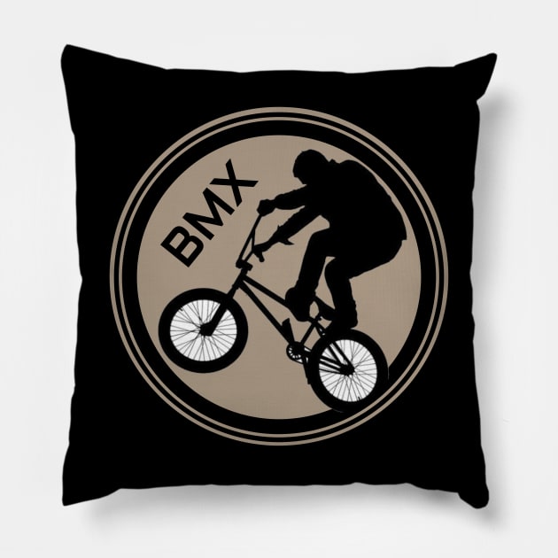 BMX circle Pillow by RemajaBMX-303