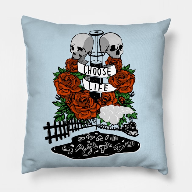 Trainspotting Pillow by SallySparrow