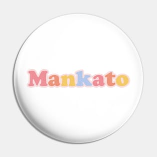 Mankato Pastel Letters Pin