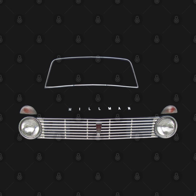 Hillman Super Minx 1960s classic car minimalist front by soitwouldseem