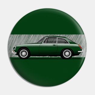 My drawing of the MGB GT transparent with background Pin