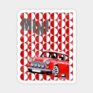 Geometric Mini Cooper Magnet