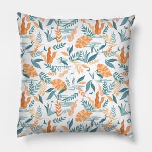 Tropical beach sunset Pillow