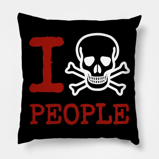 I Hate People Pillow by victoriashel