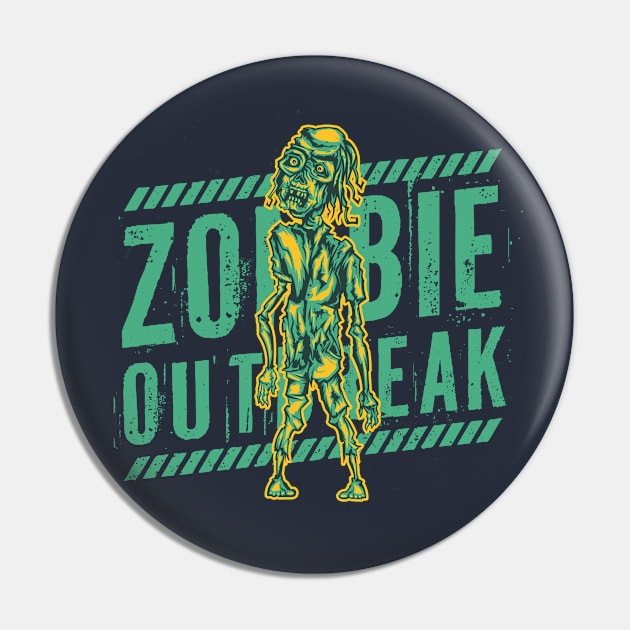 Zombie outbreak Pin by Blazedfalcon