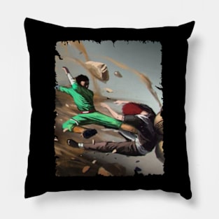 ROCK LEE VS GAARA MERCH VTG Pillow