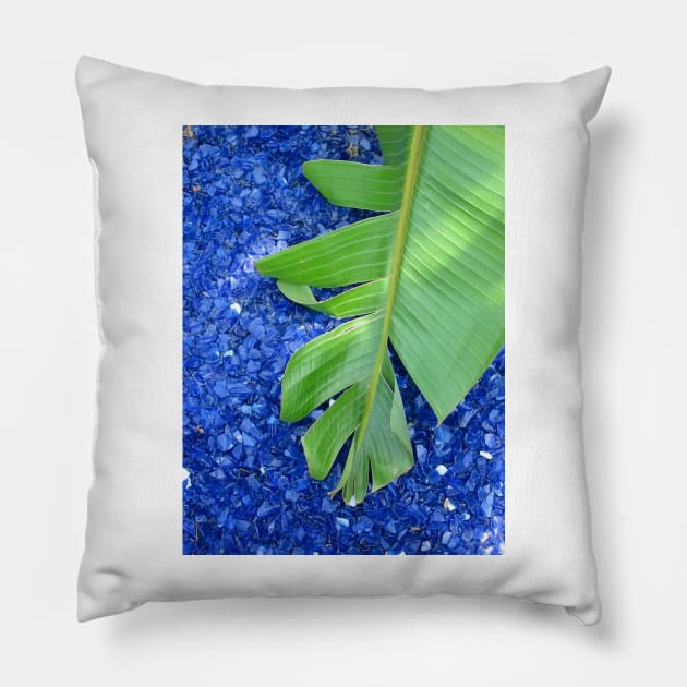 Blue and green Pillow by Jonesyinc