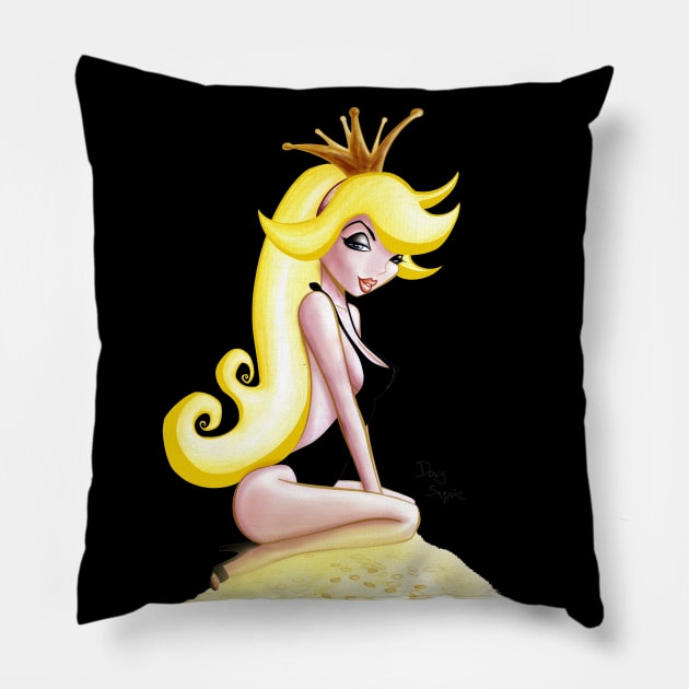 Daphne Toon Pillow by DougSQ