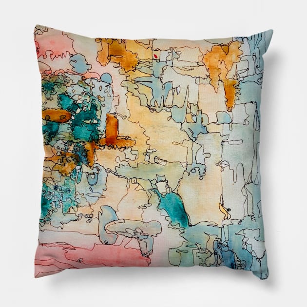 Abstracto Pillow by Miriam de la Paz