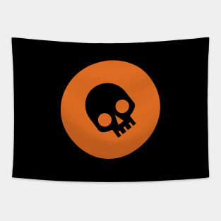 Halloween tombstone skull Tapestry