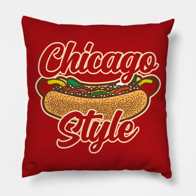 Chicago Style Pillow by DetourShirts
