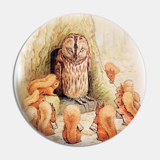 “Old Mr Brown Owl and the Squirrels” by Beatrix Potter Pin by PatricianneK